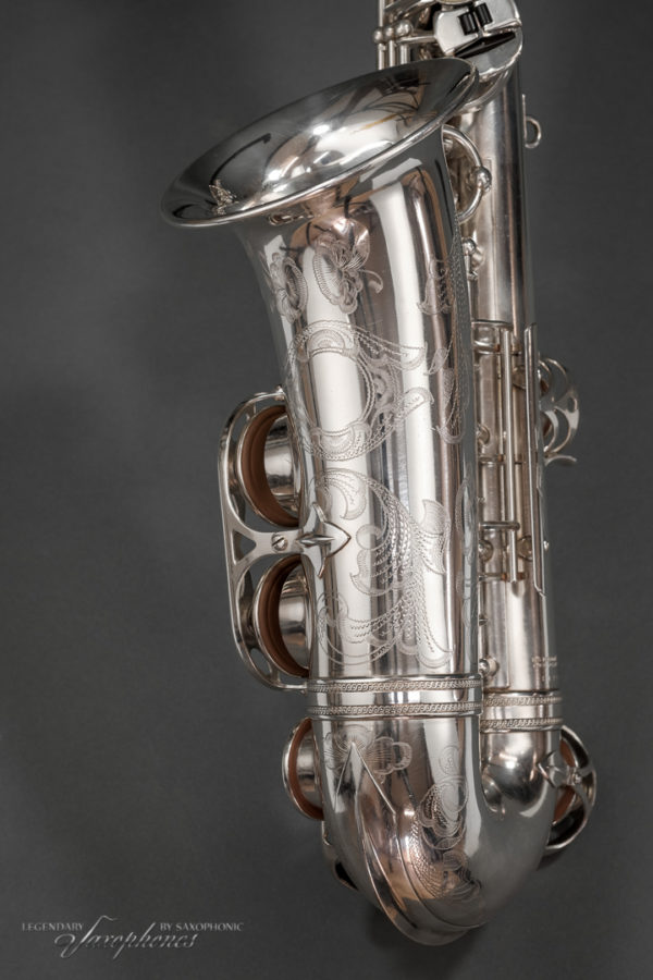 SELMER Balanced Action BA Alto Saxophone 1944 silver-plated versilbert Gravur engraving 31xxx Becher bell