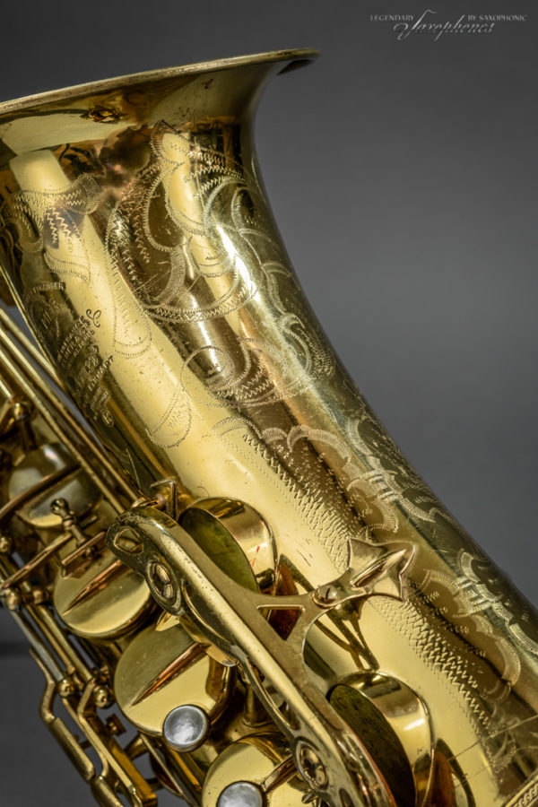 SELMER Mark VI Tenor Saxophone 1957 engraving Gravur detail 70xxx