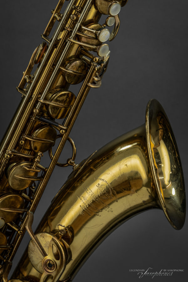 SELMER Mark VI Tenor Saxophone 1957 engraving Gravur US version 72xxx Becher bell