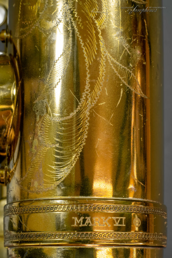 SEMER Paris Baritone Saxophone 1963 tief-A low A premium overhaul Gravur engraving 112xxx detail