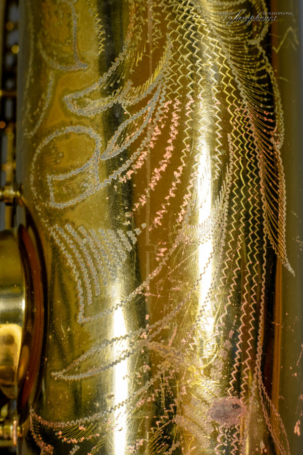 SEMER Paris Baritone Saxophone 1963 tief-A low A premium overhaul Gravur engraving 112xxx detail