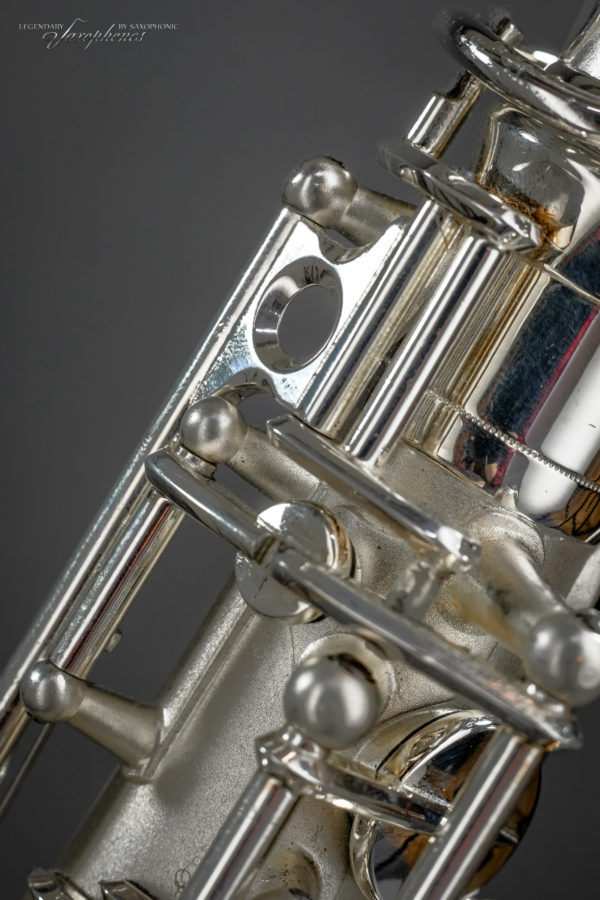 SELMER Super Sax Cigar Cutter Alo Saophone silver-platet versilbert vergoldeter Becher gold-washed bell engraving Gravur 1932 17xxx
