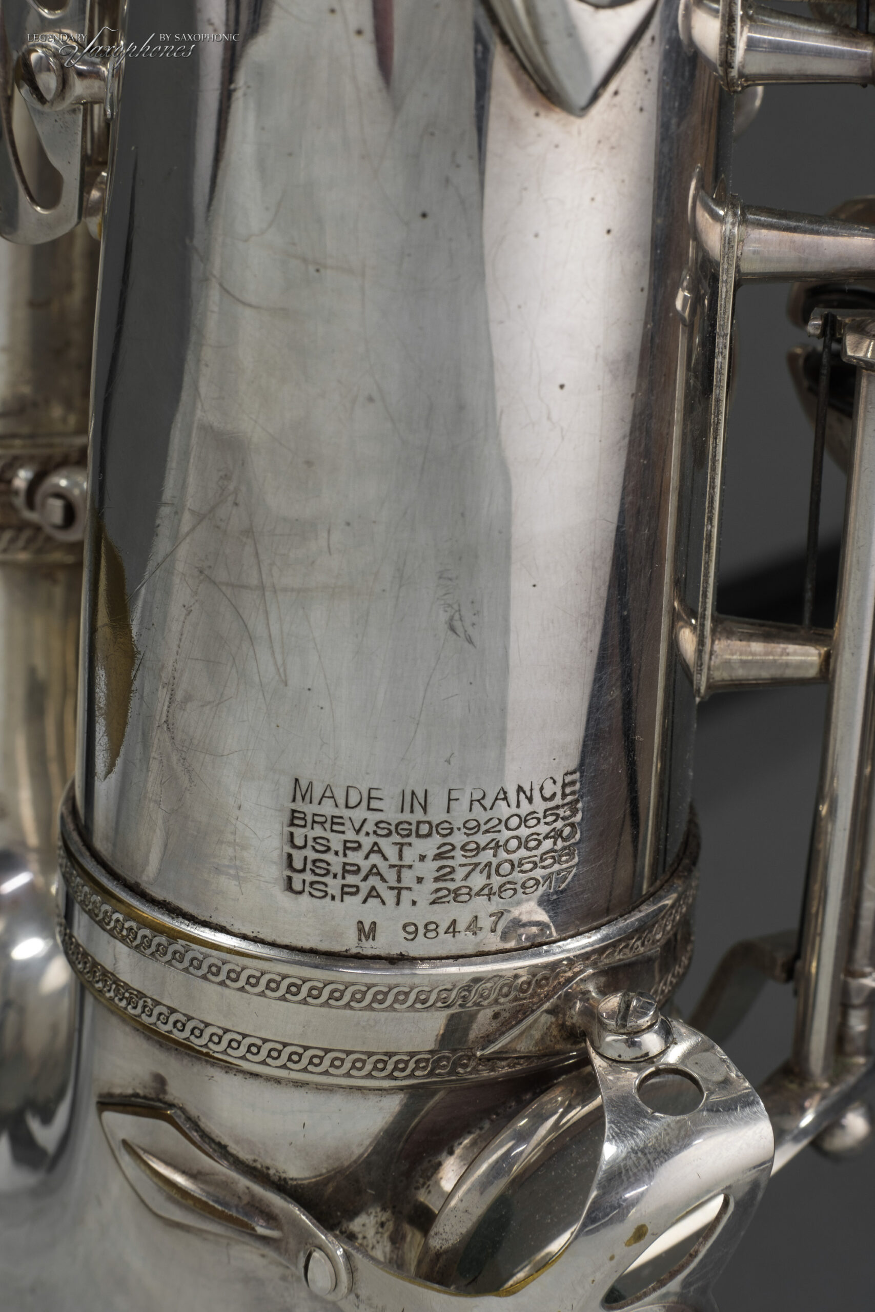 Tenor saxophone SELMER Paris Mark VI versilbert silver-plated 1962 #98447